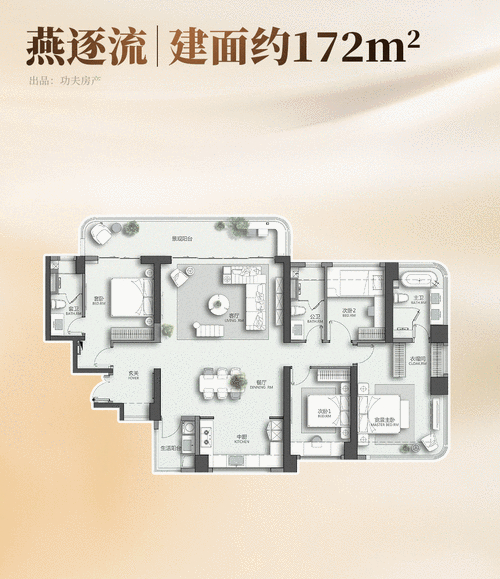 时代花生II惊艳亮相！天河CBD三地铁，9月开盘推89-129㎡N+1户型(图2)