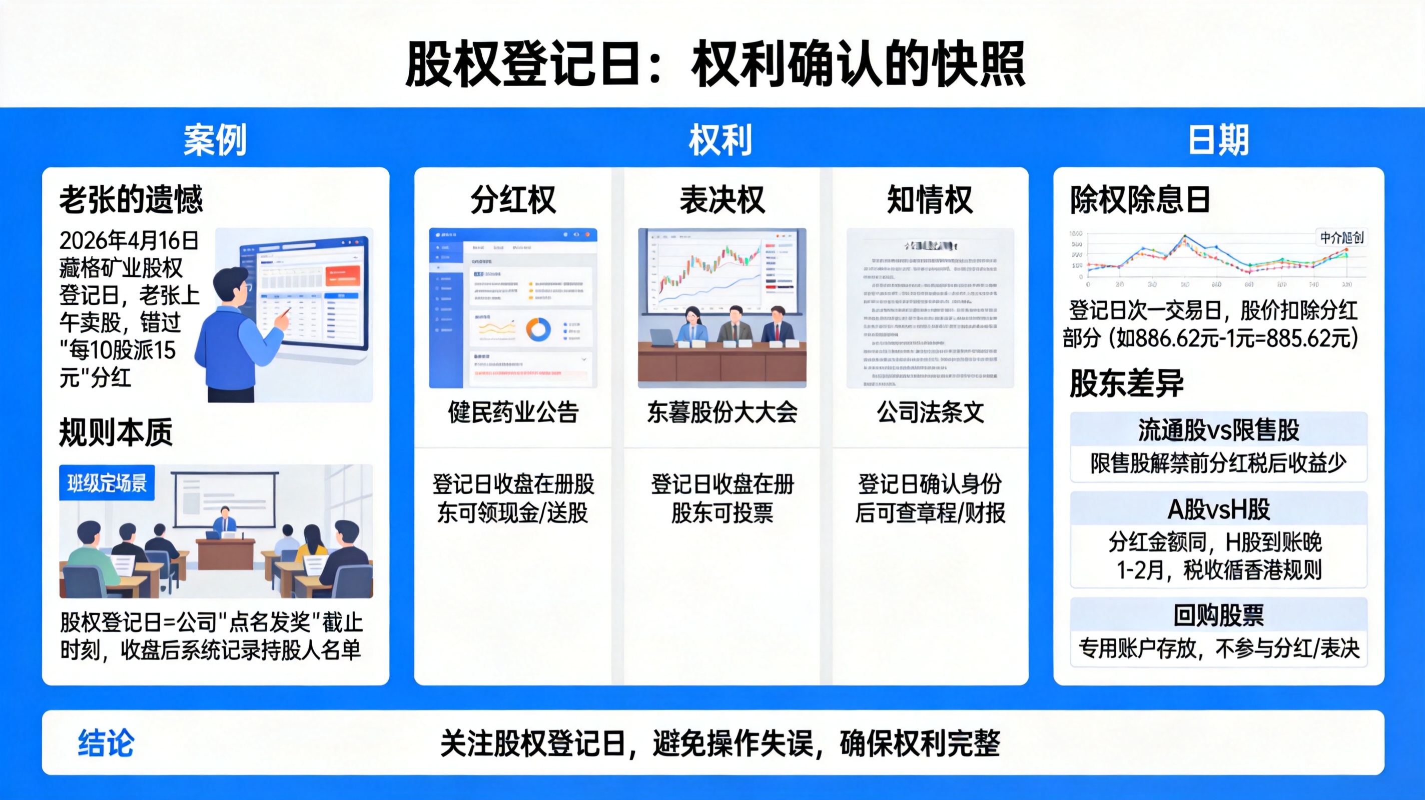 藏格矿业股权登记日错过分红，啥是股权登记日和除权日？